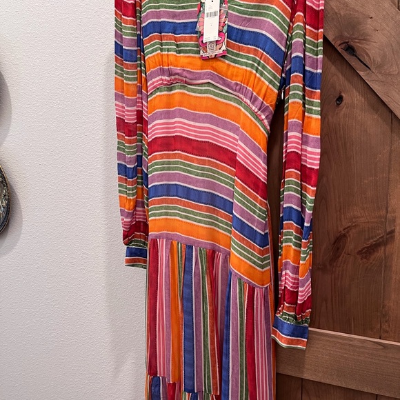 NWT Farm Rio Luana Colorful Maxi Dress S - Picture 3 of 4
